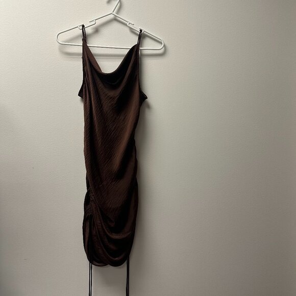 Free People Brown Satin Dress - Picture 1 of 3